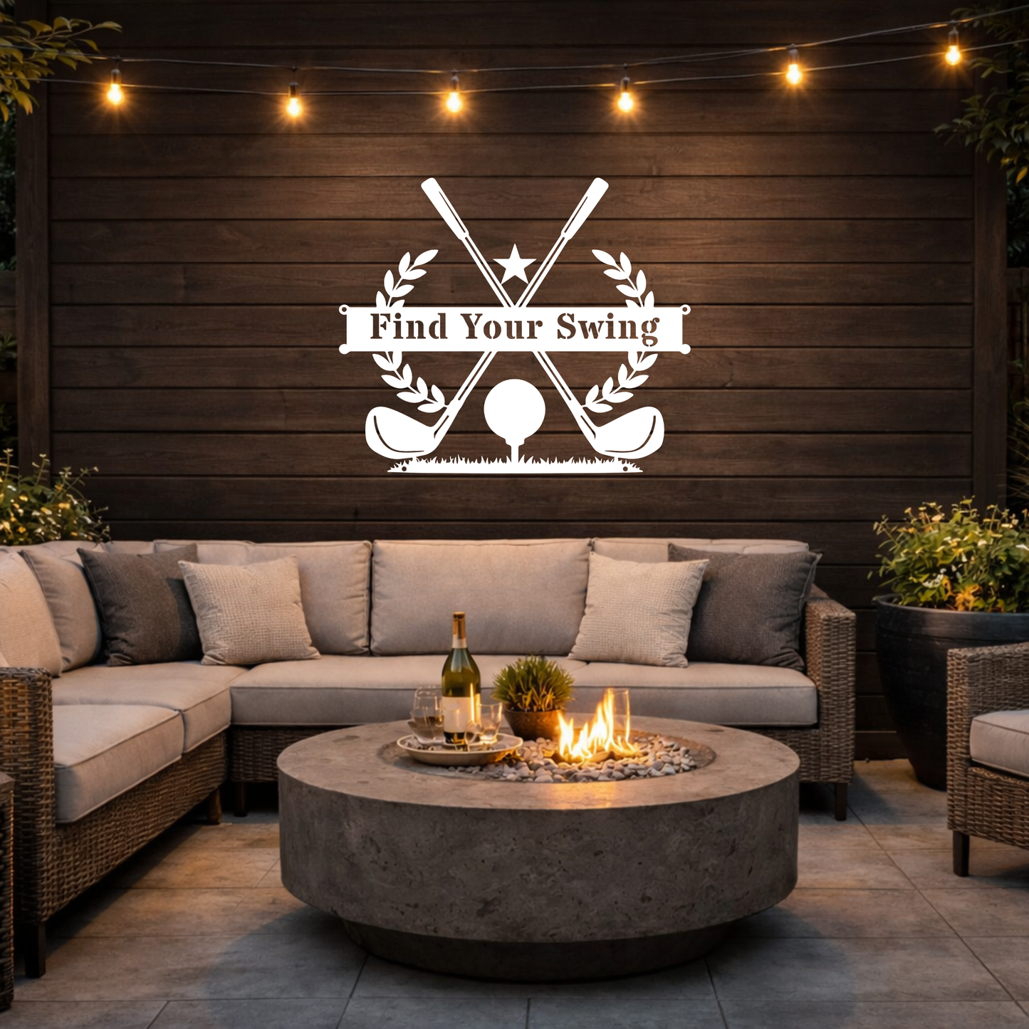 Find Your Swing Metal Wall Sign