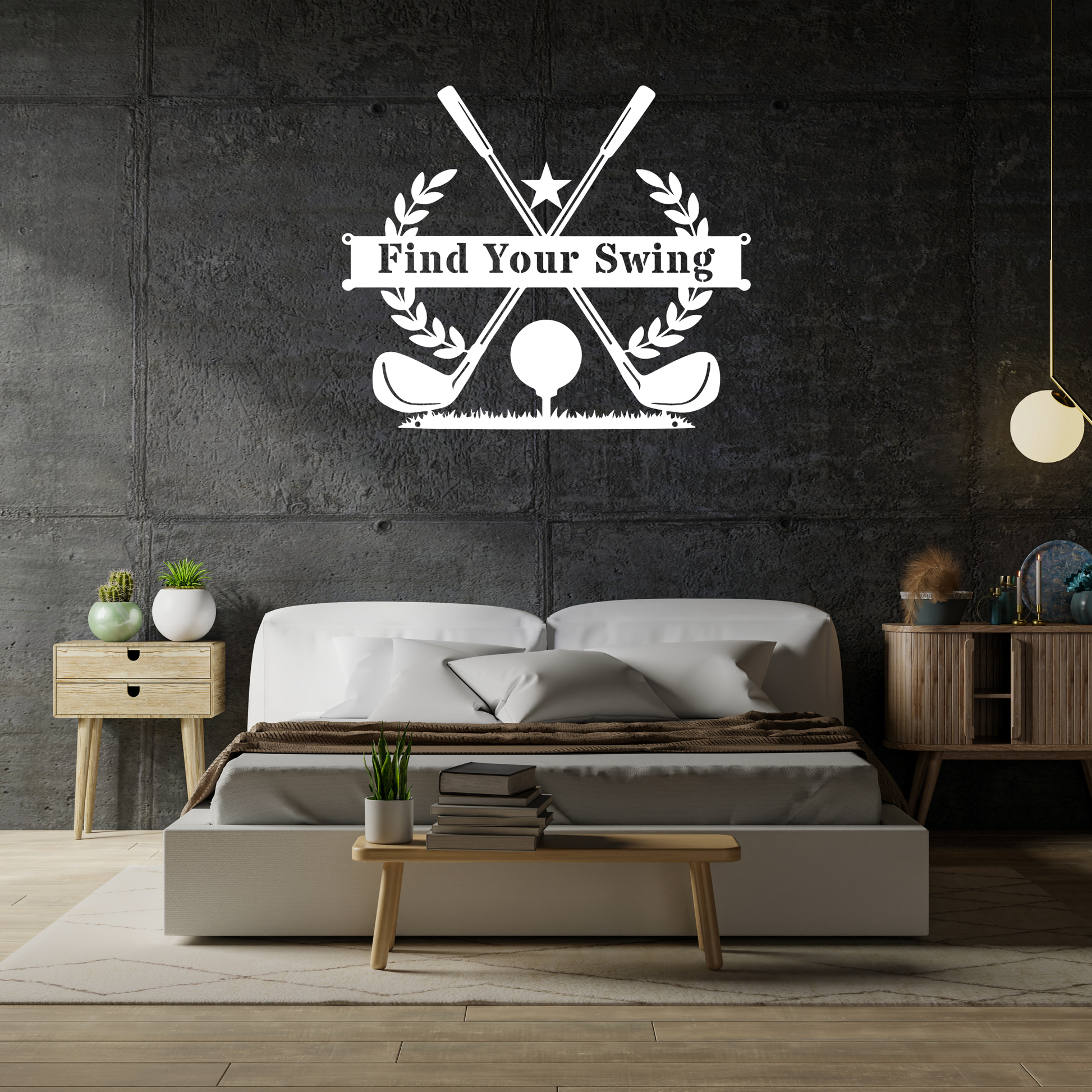Find Your Swing Metal Wall Sign
