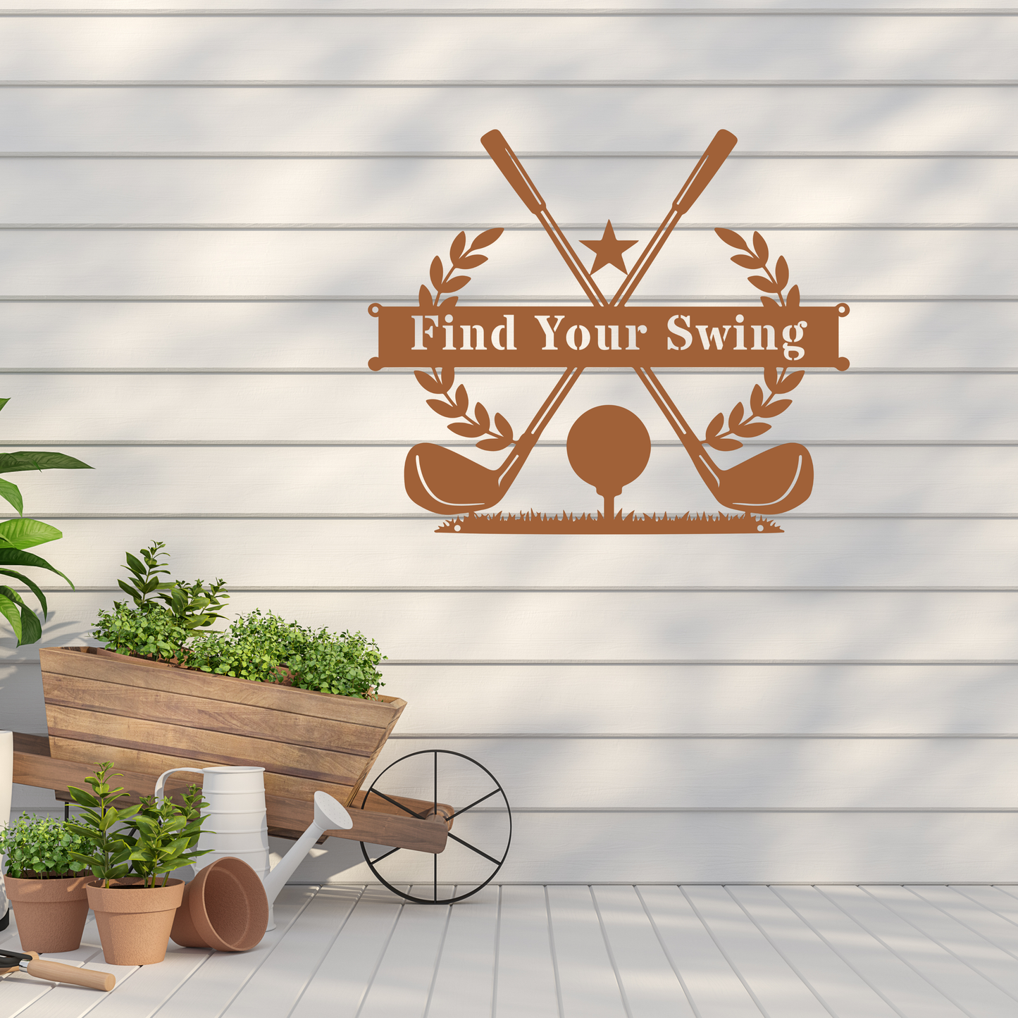 Find Your Swing Metal Wall Sign