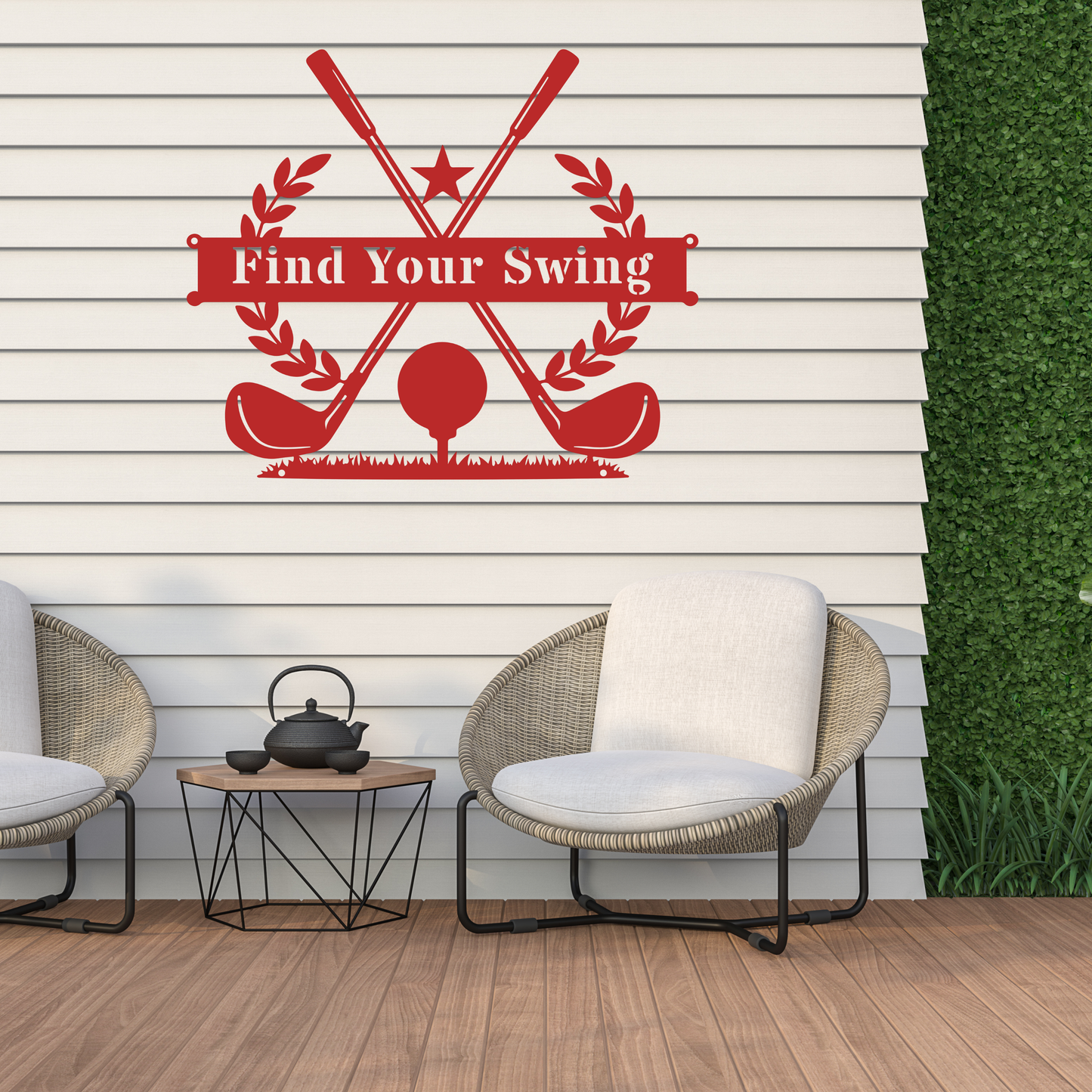 Find Your Swing Metal Wall Sign