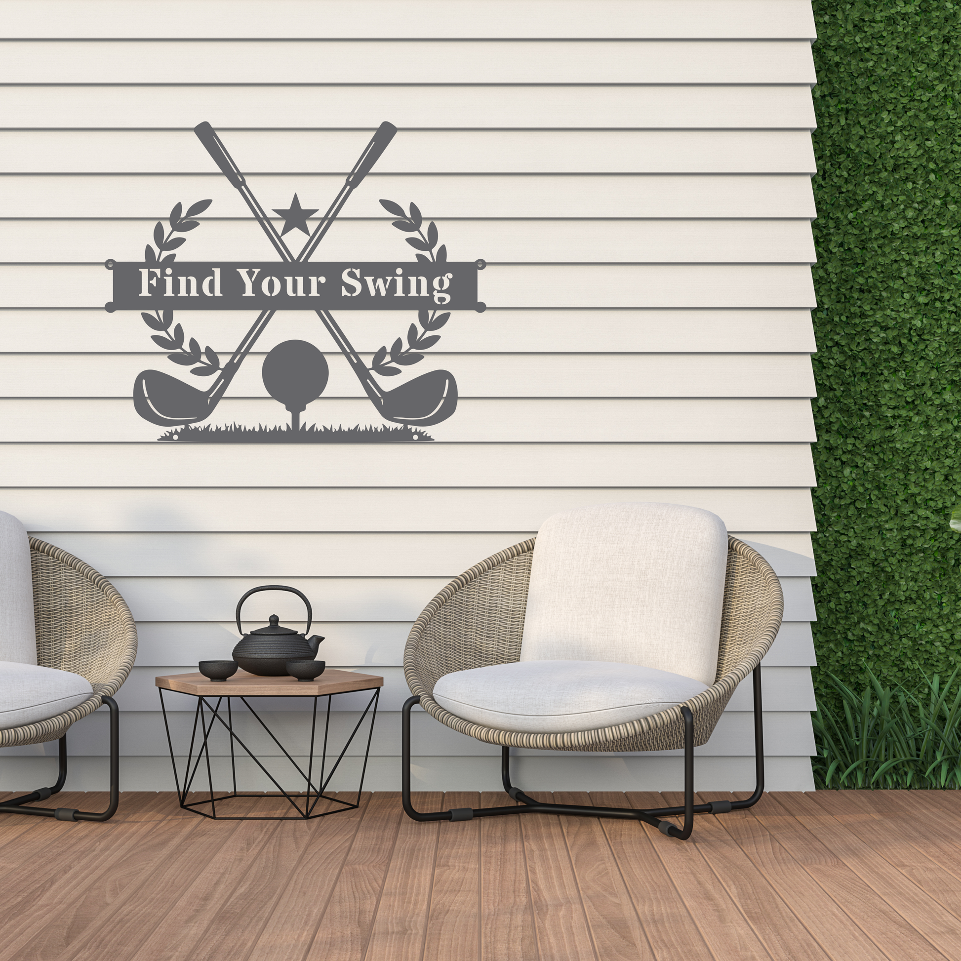 Find Your Swing Metal Wall Sign