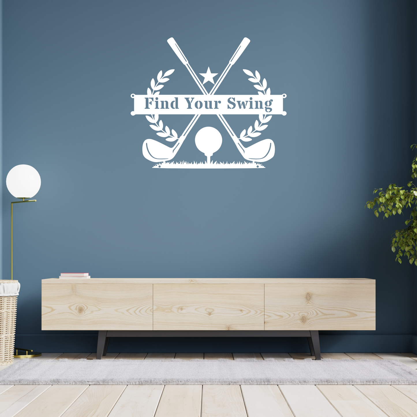 Find Your Swing Metal Wall Sign