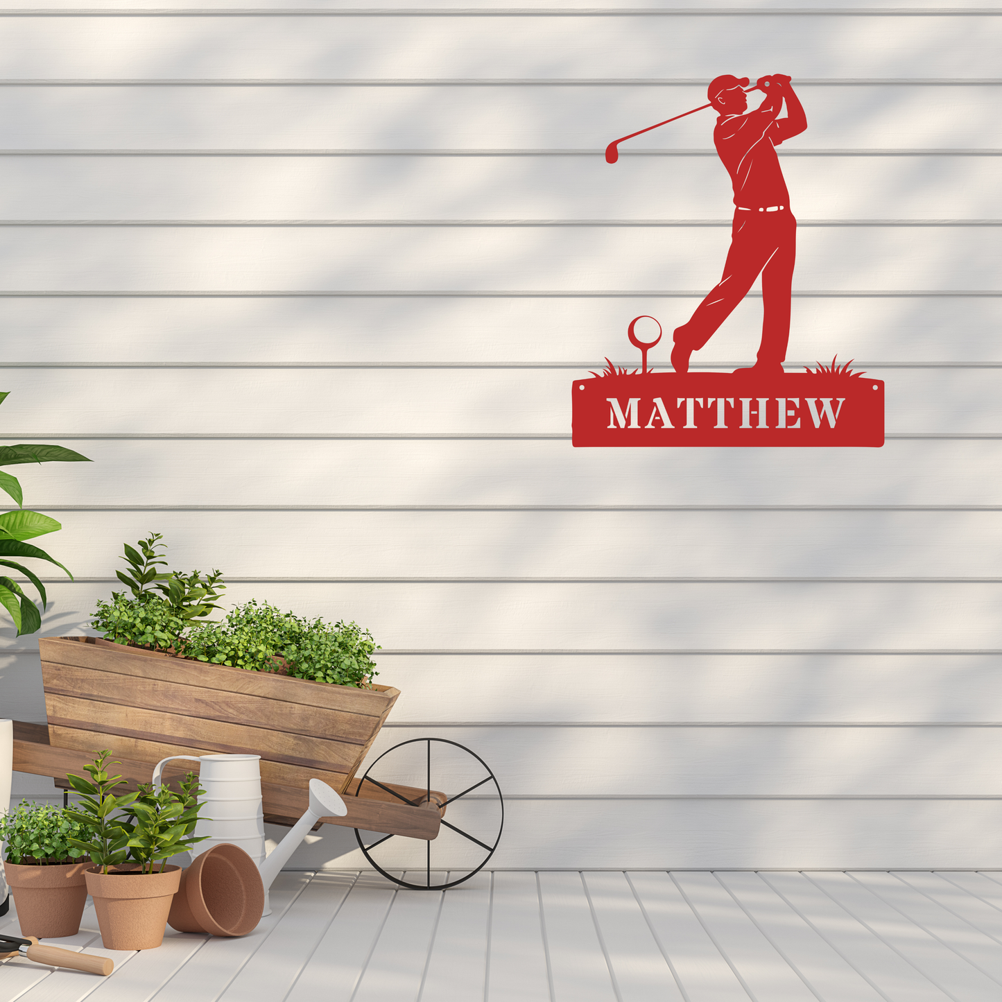 Personalised Golf Swing Metal Sign
