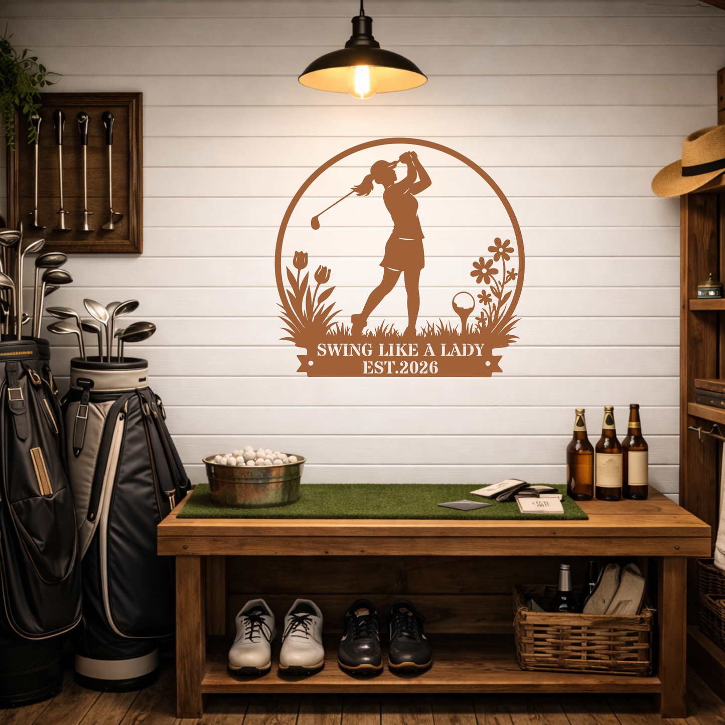Swing Like a Lady Wall Sign