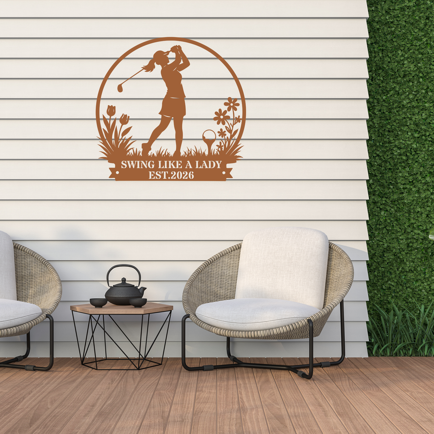 Swing Like a Lady Wall Sign