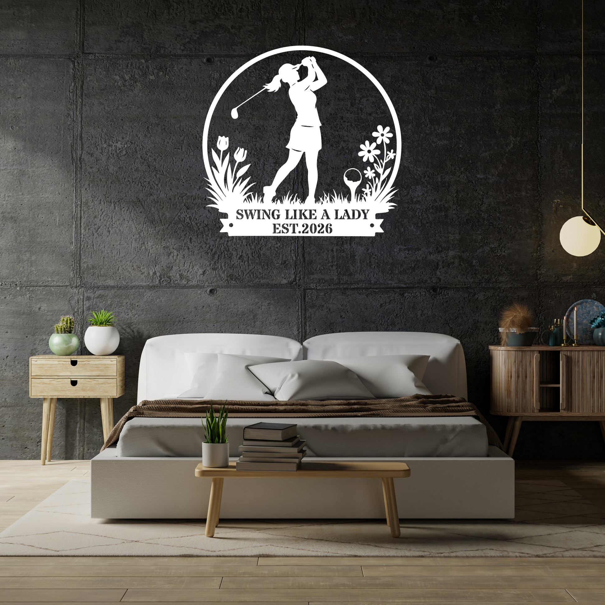 Swing Like a Lady Wall Sign
