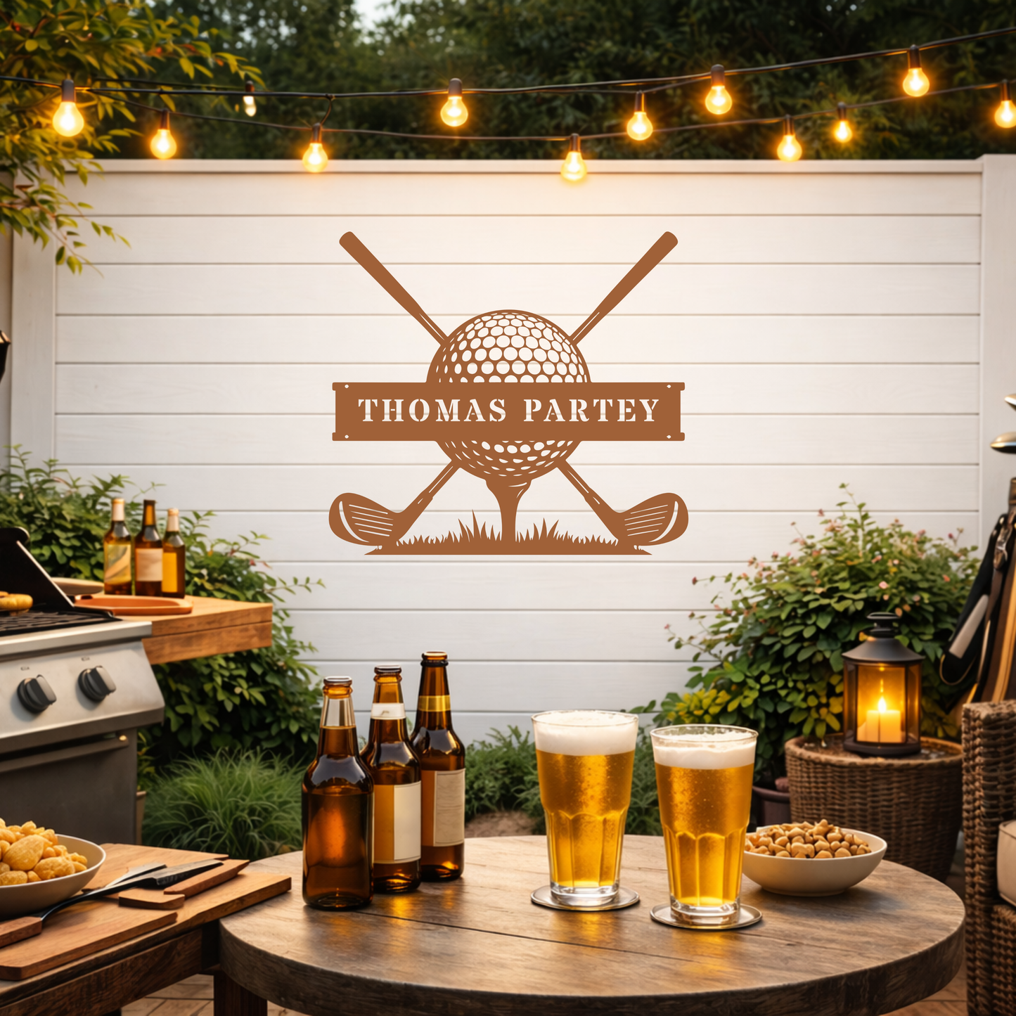 Personalised Golf Club Metal Sign