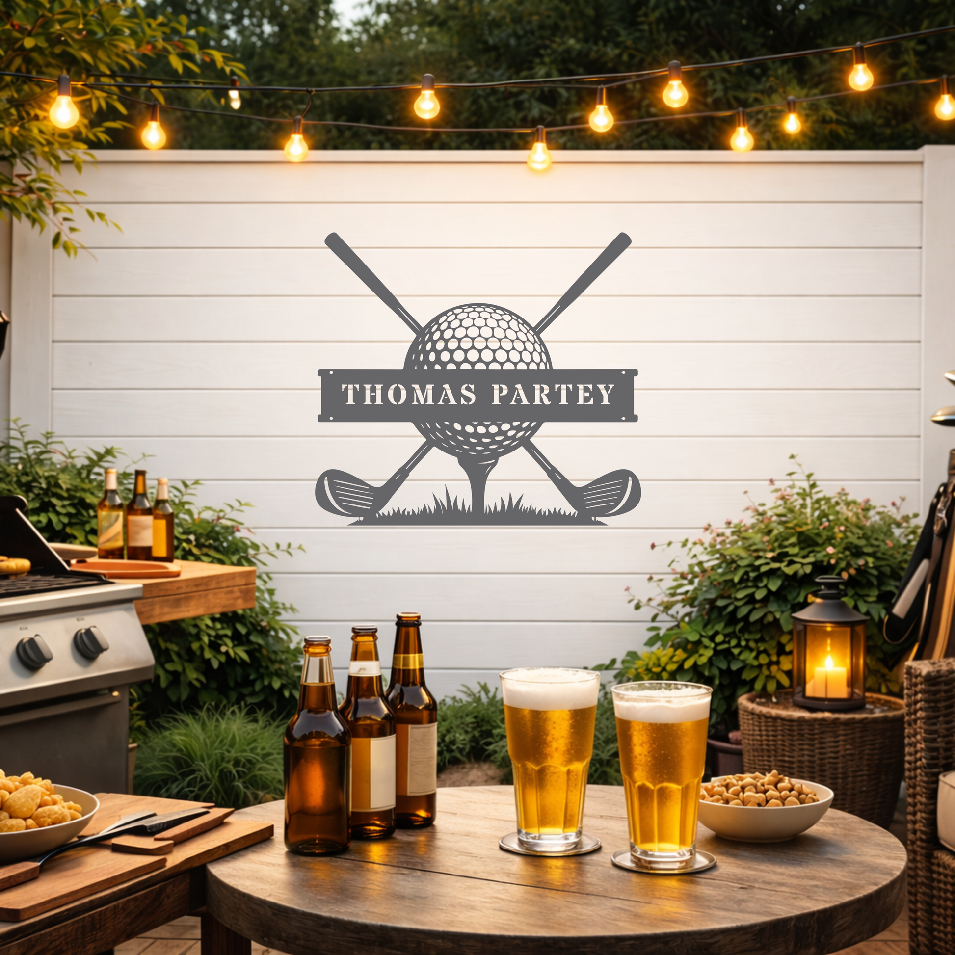 Personalised Golf Club Metal Sign