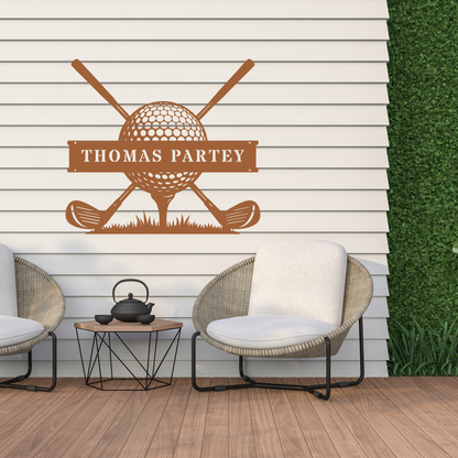 Personalised Golf Club Metal Sign