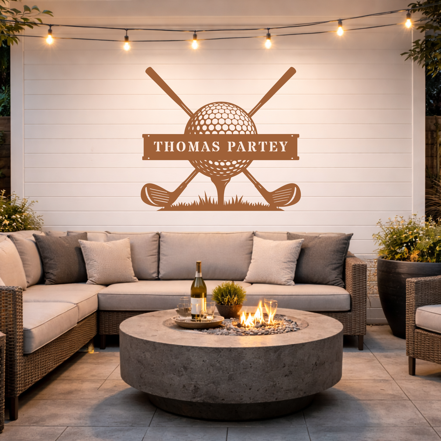Personalised Golf Club Metal Sign