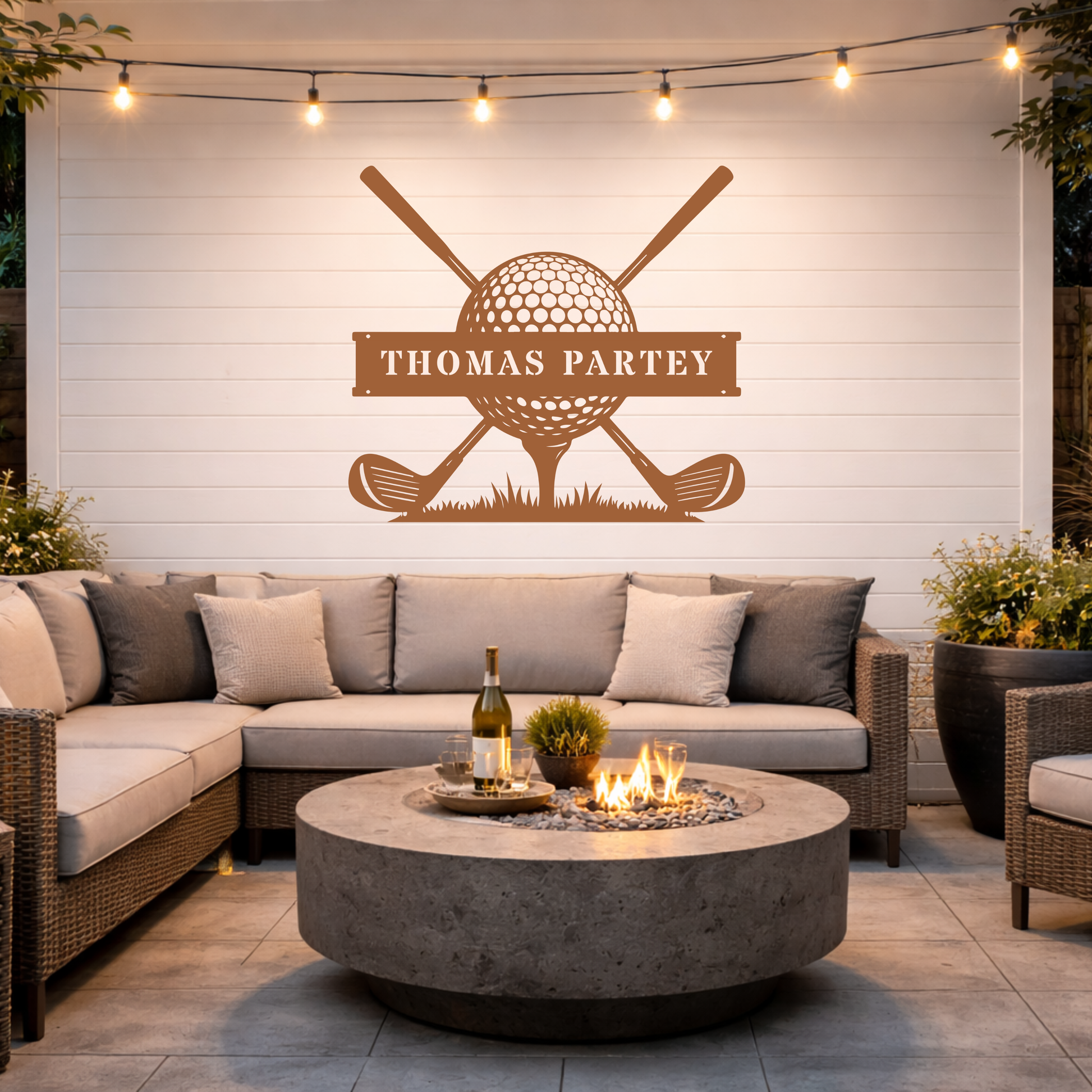Personalised Golf Club Metal Sign