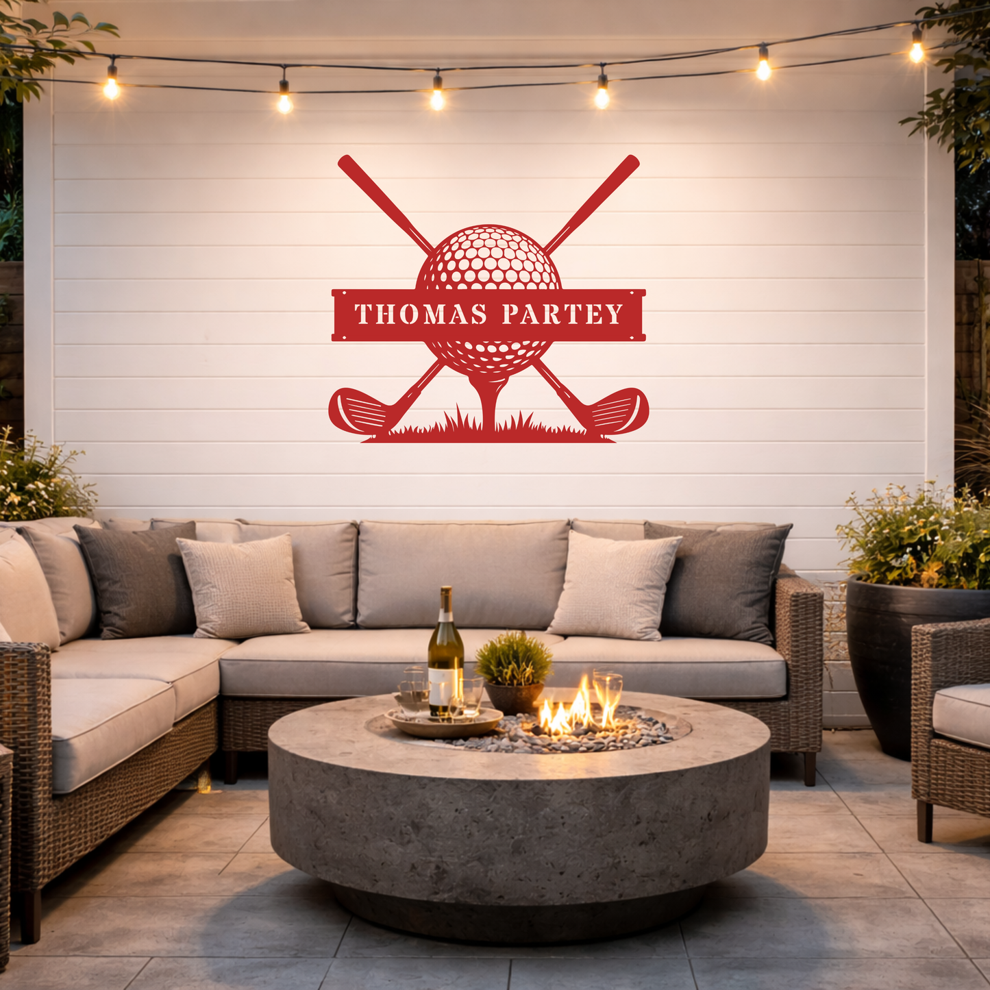 Personalised Golf Club Metal Sign
