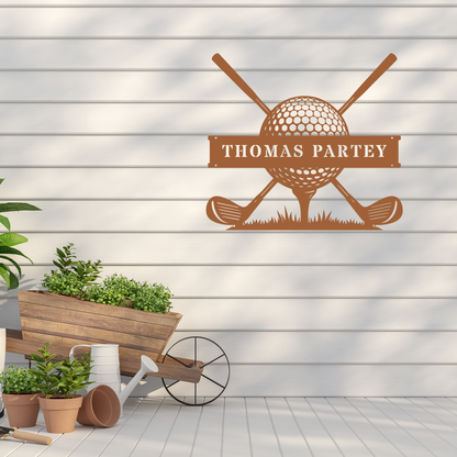 Personalised Golf Club Metal Sign