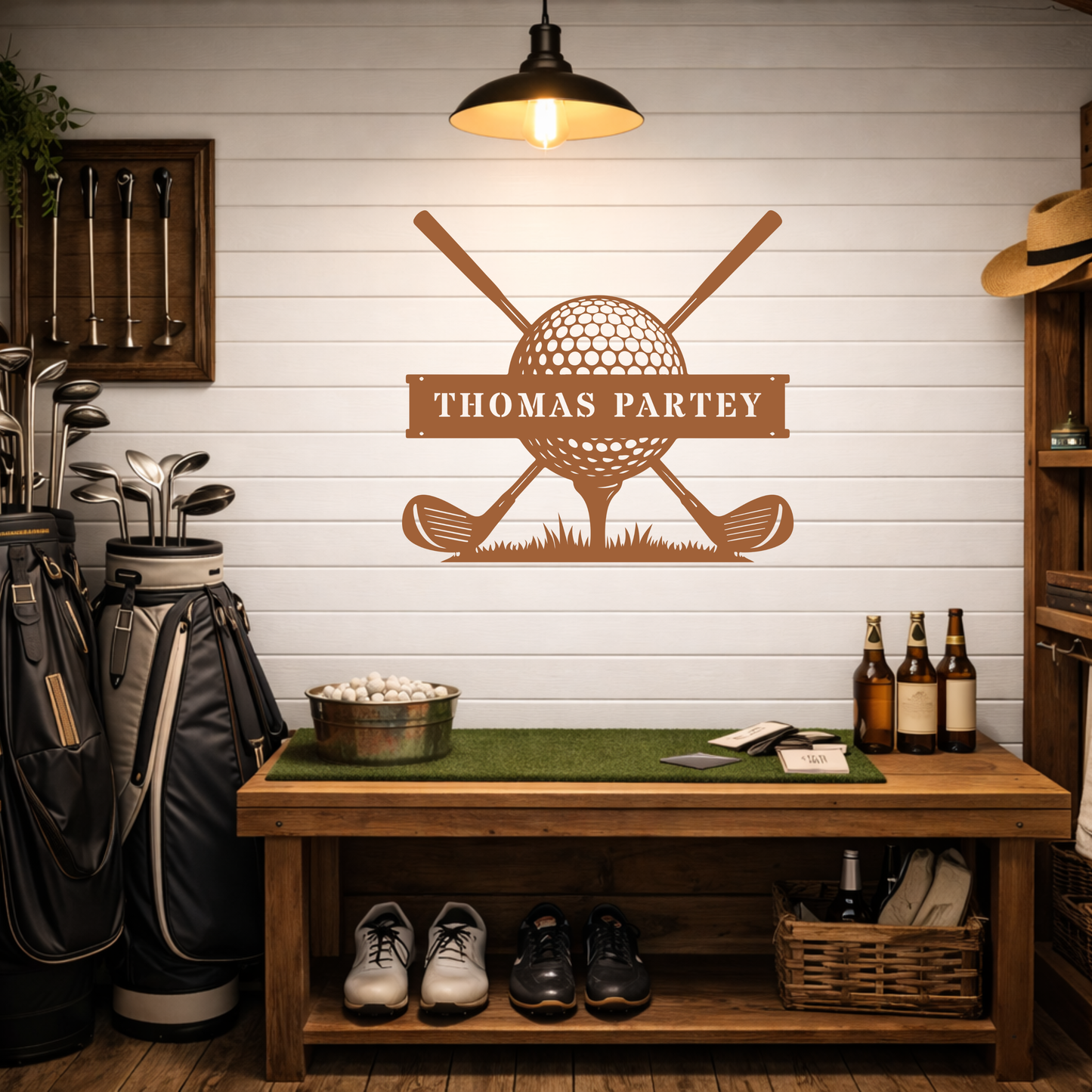 Personalised Golf Club Metal Sign