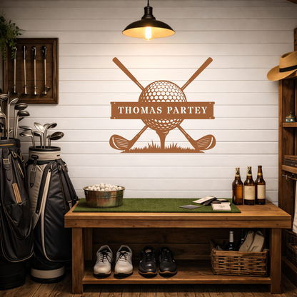 Personalised Golf Club Metal Sign