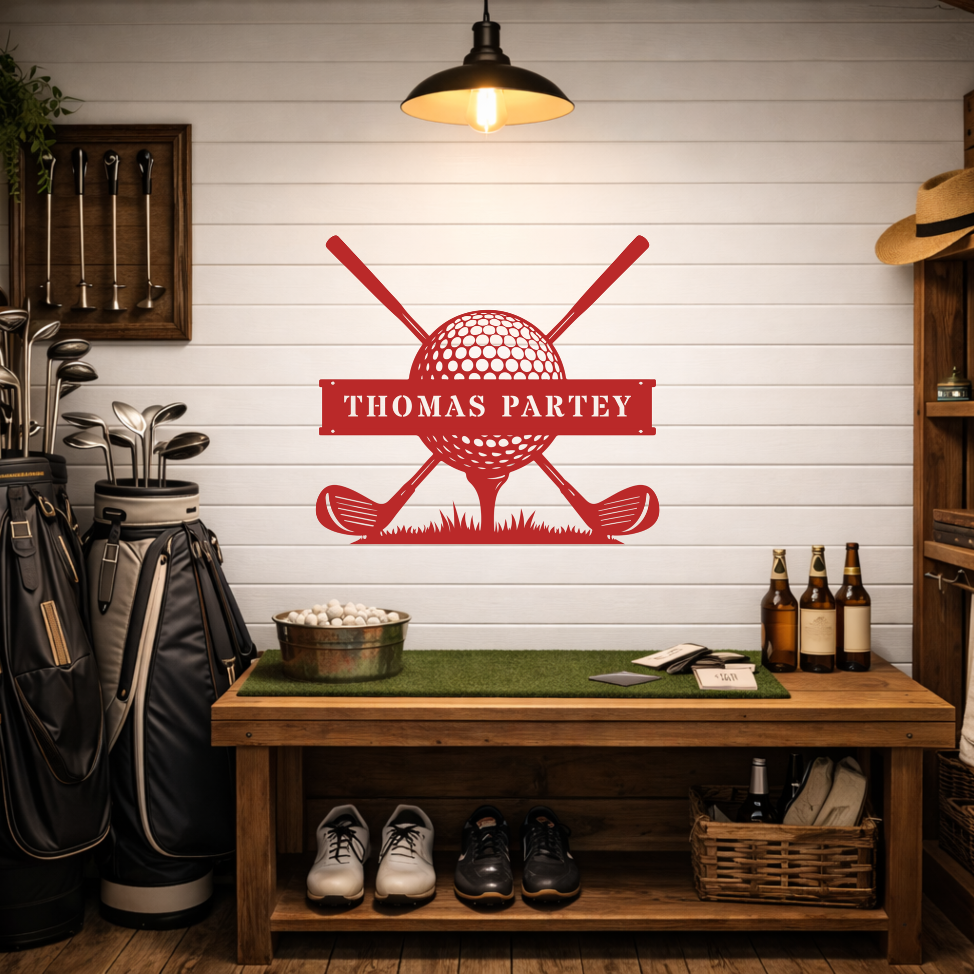 Personalised Golf Club Metal Sign