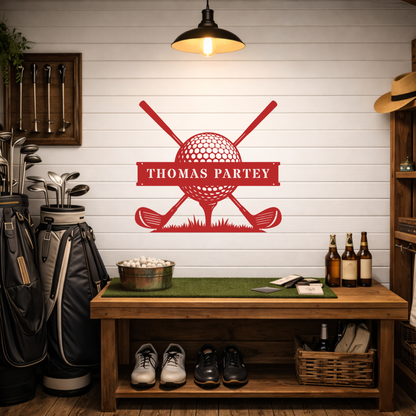 Personalised Golf Club Metal Sign