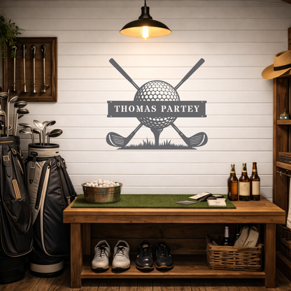 Personalised Golf Club Metal Sign