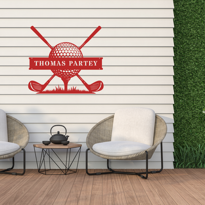 Personalised Golf Club Metal Sign