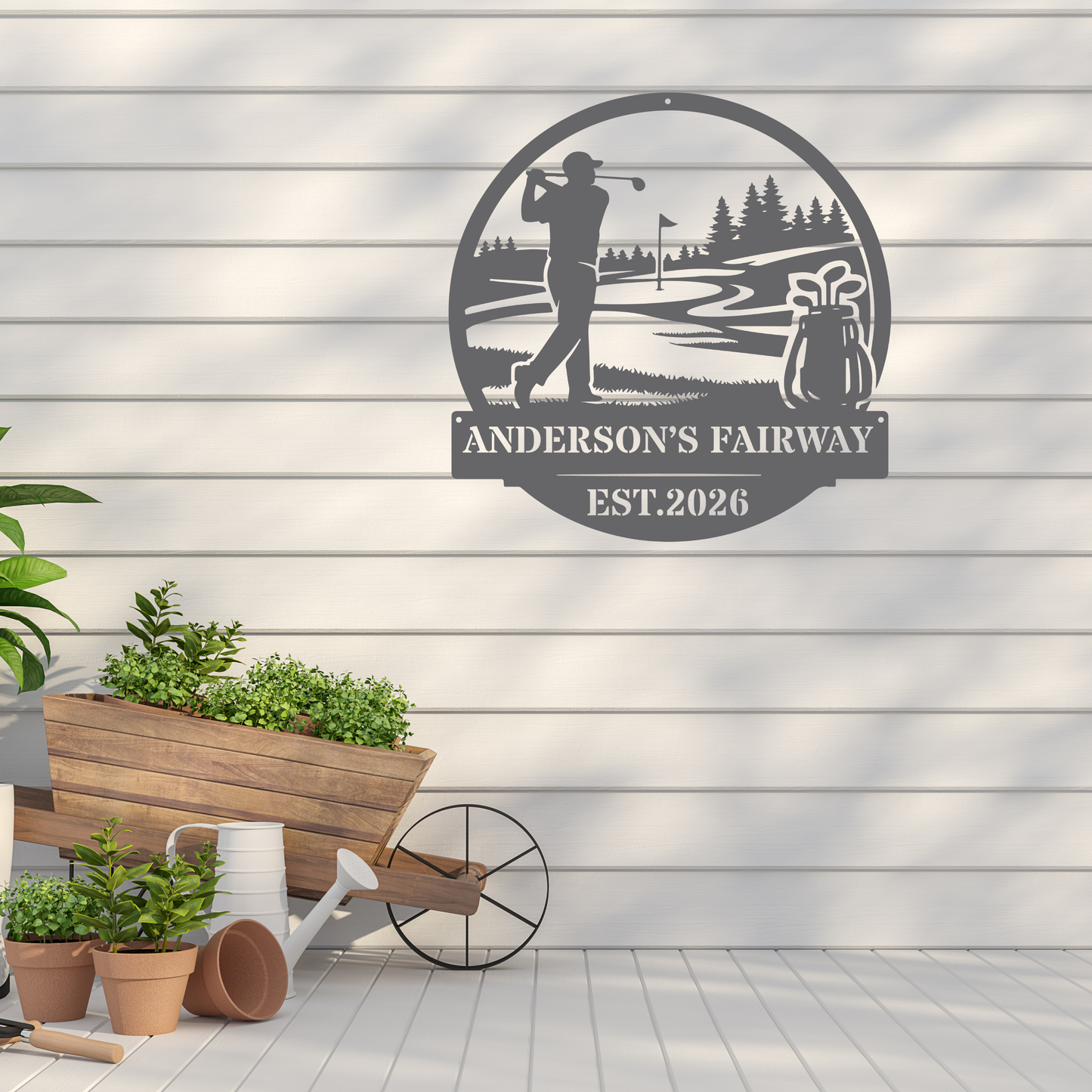 Personalised Golf Metal Sign – Anderson’s Fairway Golf Wall Art