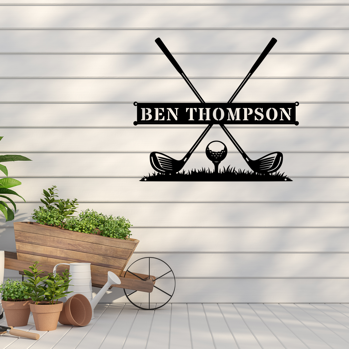 Personalised Golf Name Metal Sign