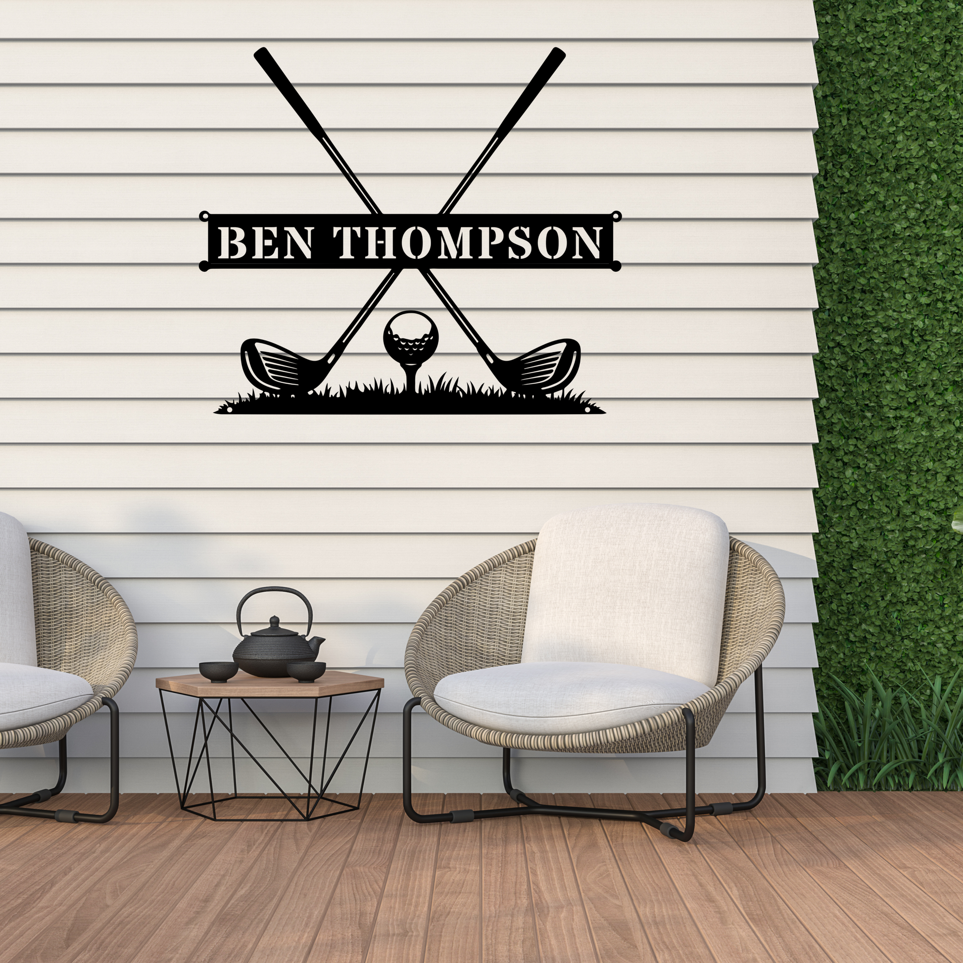 Personalised Golf Name Metal Sign