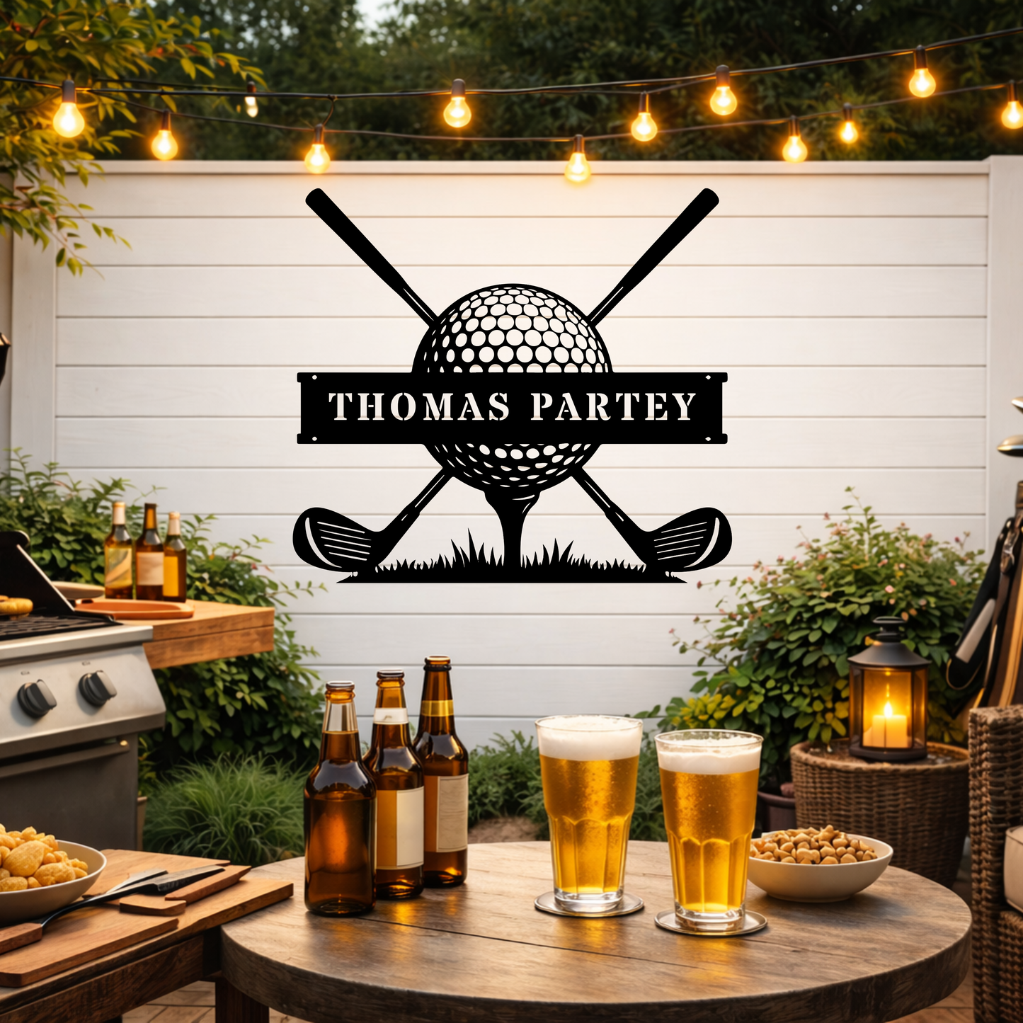 Personalised Golf Club Metal Sign