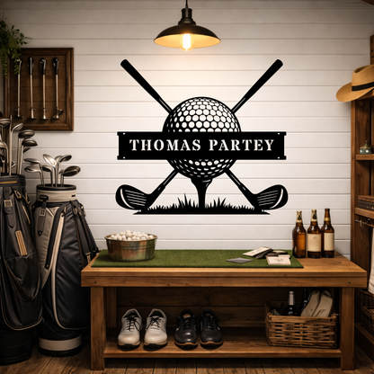 Personalised Golf Club Metal Sign