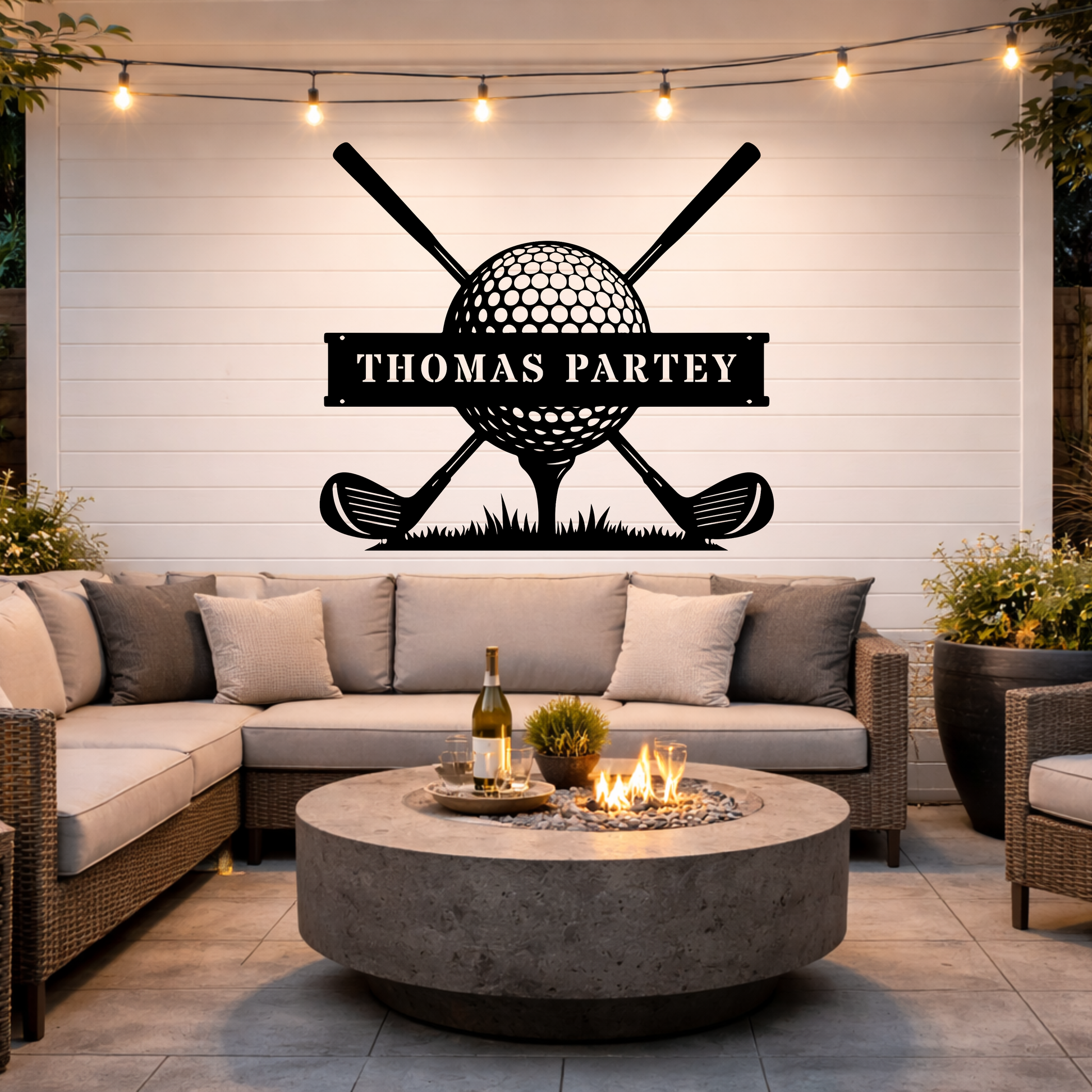 Personalised Golf Club Metal Sign
