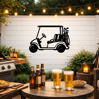 Golf Cart Parking Only Metal Sign