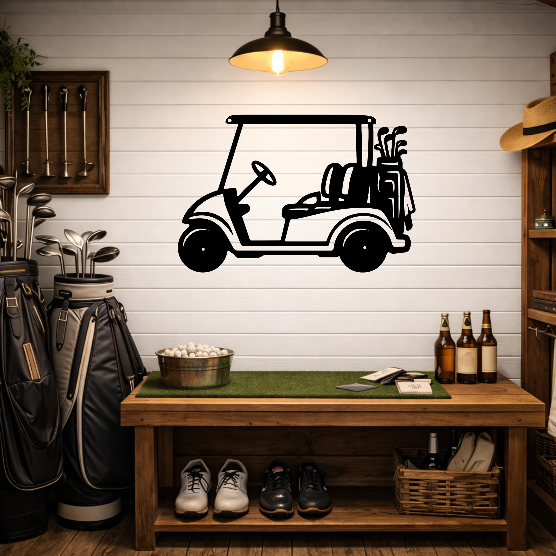 Golf Cart Parking Only Metal Sign