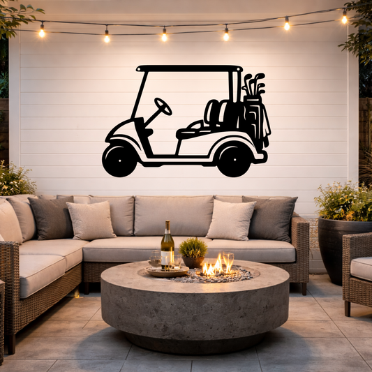 Golf Cart Parking Only Metal Sign