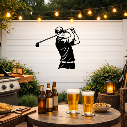 Golf Metal Wall Sign – Simple Golf Decor