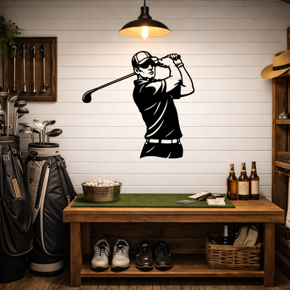 Golf Metal Wall Sign – Simple Golf Decor