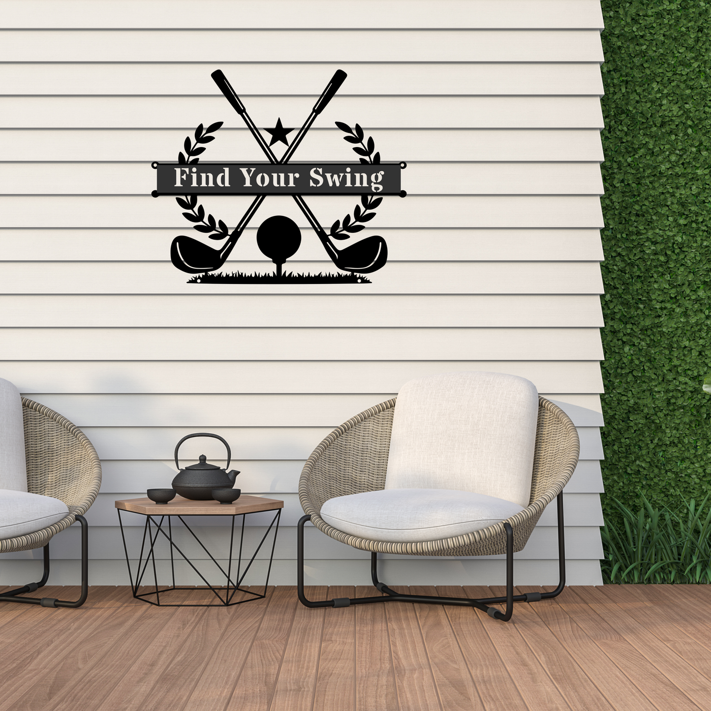 Find Your Swing Metal Wall Sign
