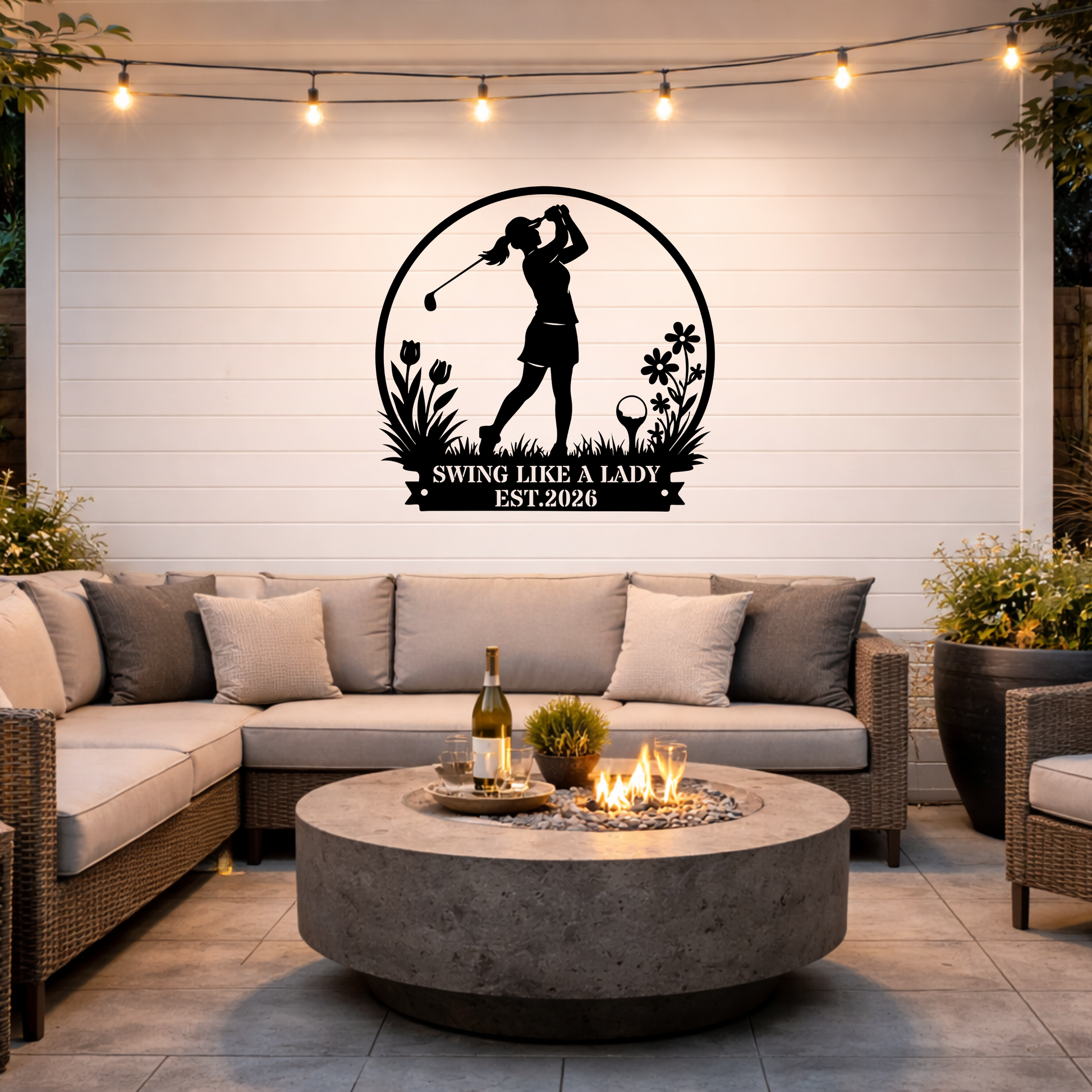 Swing Like a Lady Wall Sign