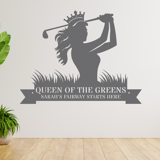 Sarah's Fairway-Personalized Metal sign