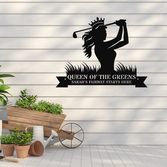 Sarah's Fairway-Personalized Metal sign