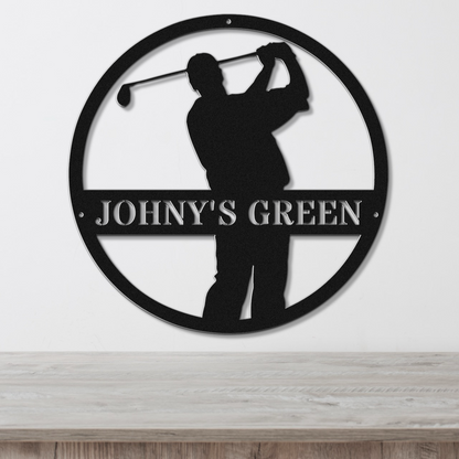 Johny's Green-personalized metal wall art