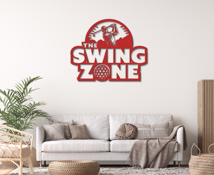 The Swing Zone- Metal Wall sign for Swingers